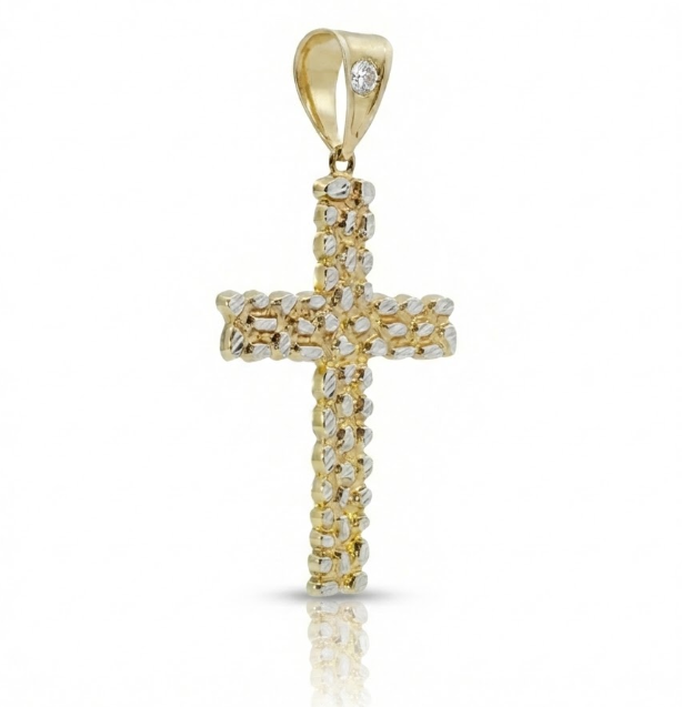 CZ Cross Pendant | Diamond | Classic | Necklace - Brownee Jewelers
