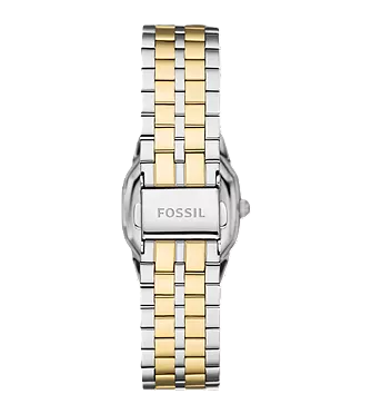 Harlow Three-Hand Watch | Fossil | Two-Tone Stainless Steel | Octagonal Case | Cream Dial - Brownee Jewelers