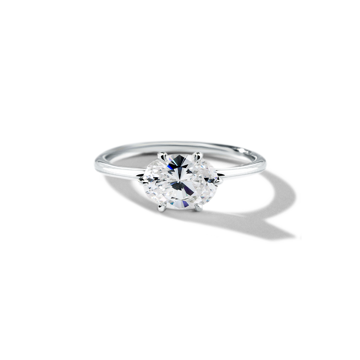 East-West Pixie Engagement Ring