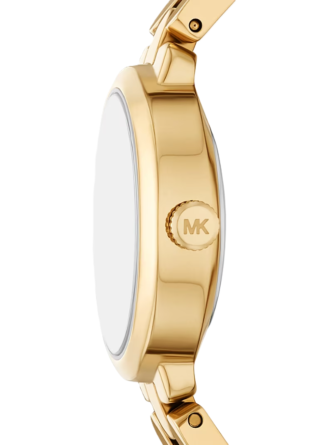 Petite Maude Watch | Michael Kors | Stainless Steel | 20.5mm x 25.5mm Gold-Tone Case | Elegant Oval Design - Brownee Jewelers