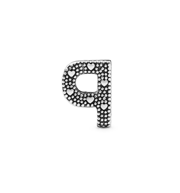 Pandora Letter P Alphabet Charm in Sterling Silver