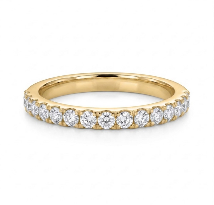 Round Diamond Pavé Wedding Band | 14K Yellow Gold | 0.50 CTW | R6251-050YD - Brownee Jewelers