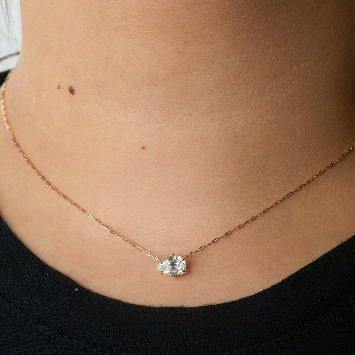 Pear Diamond Pendant