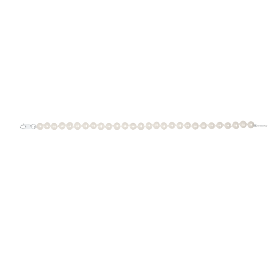 Freshwater Cultured Pearl 6.25" Length Bracelet