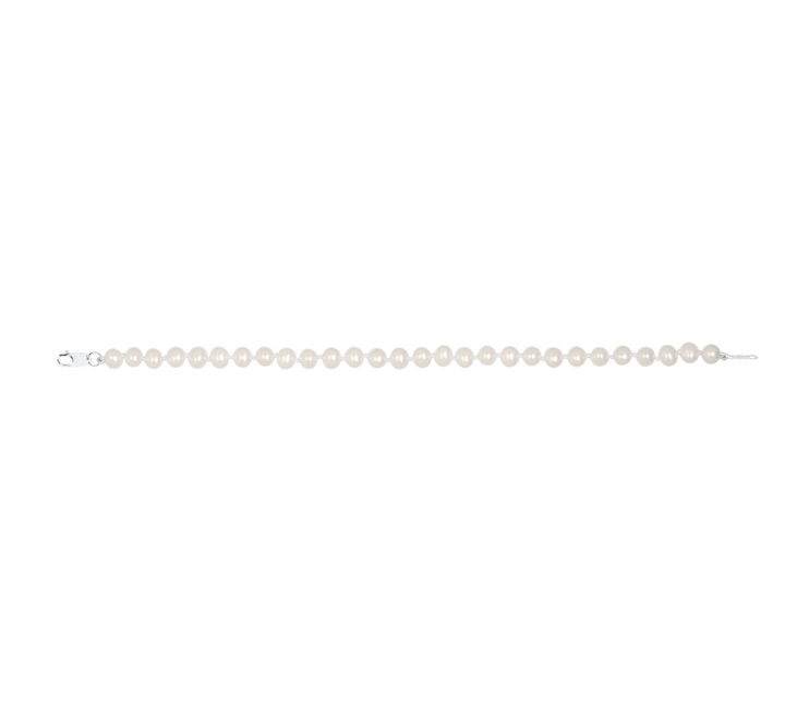 Freshwater Cultured Pearl Bracelet | Sterling Silver | Children's Bracelet | 6.25" Length | Classic Pearl Strand - Brownee Jewelers