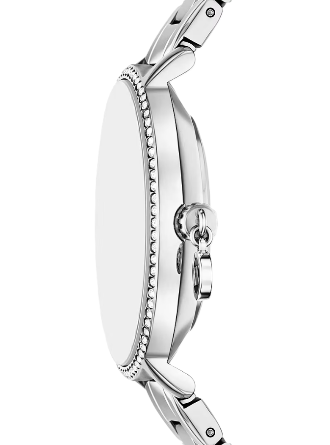 Mini Pyper Pavé Watch | Michael Kors | Stainless Steel | 32mm Case | Blush Pink Pavé Dial & Crystal Bezel - Brownee Jewelers
