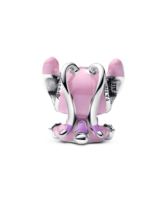 Pandora x Disney Winking Angel from Lilo and Stitch Charm in Sterling Silver with Purple and Pink Enamel