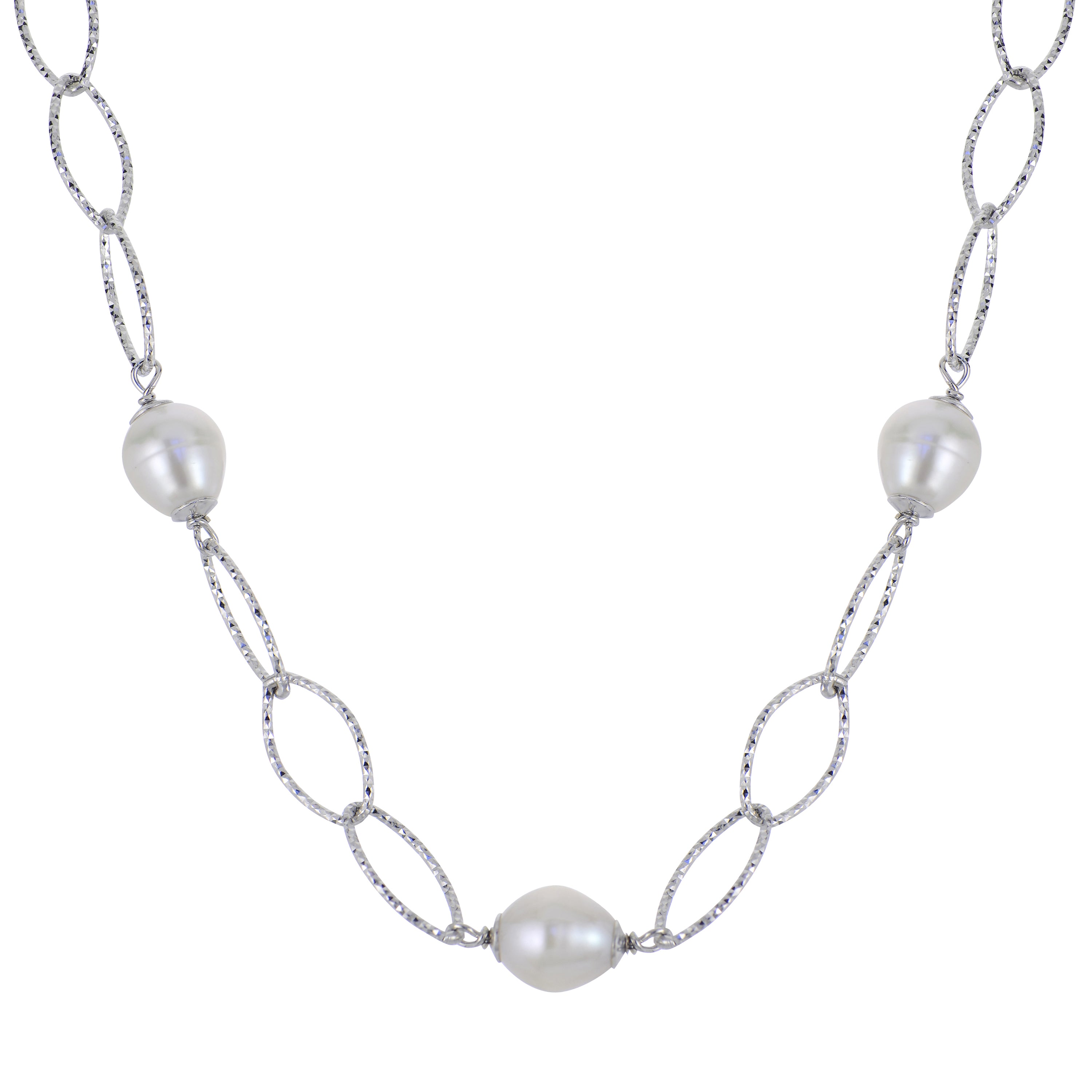 Freshwater Cultured Pearl Station Necklace