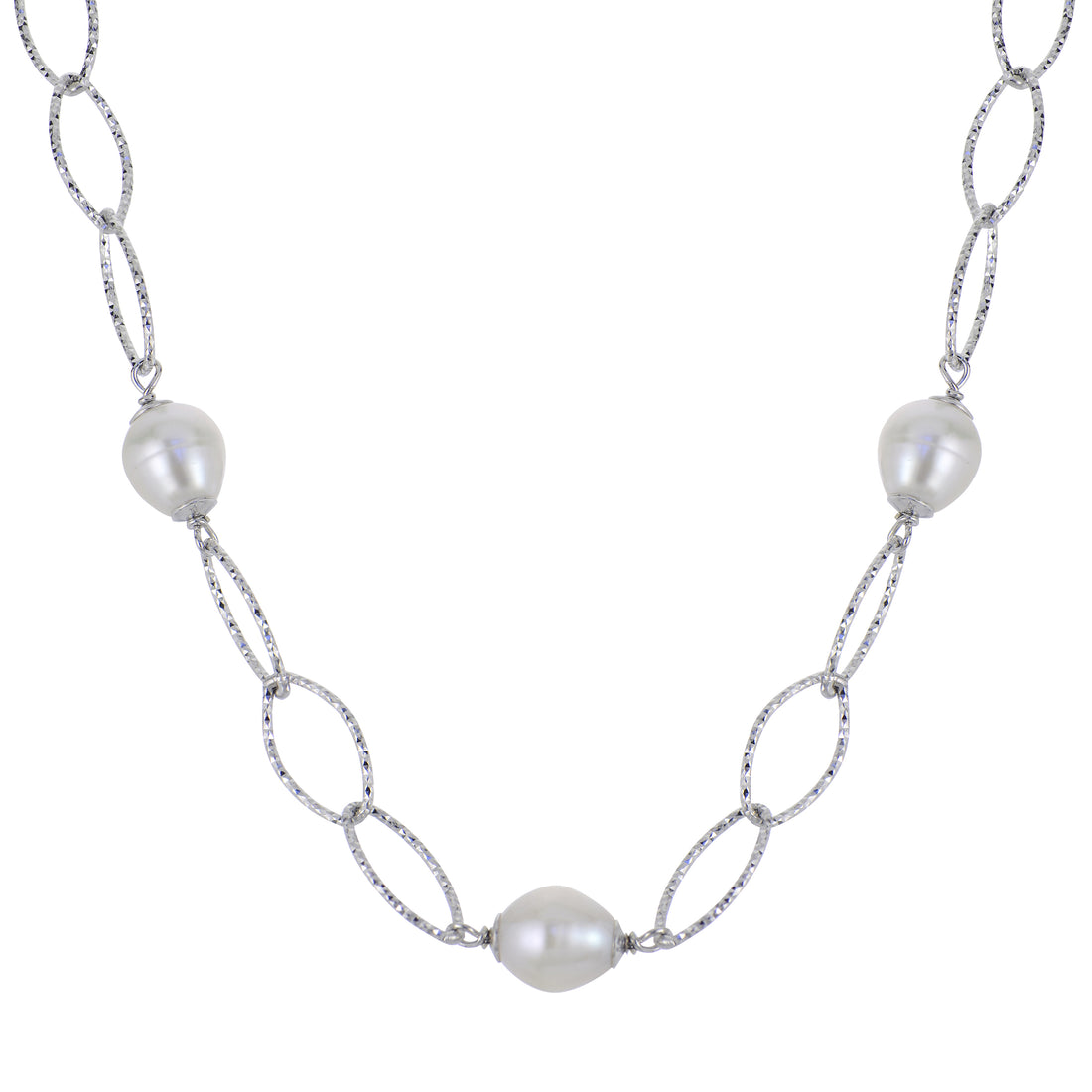 Freshwater Cultured Pearl Station Necklace