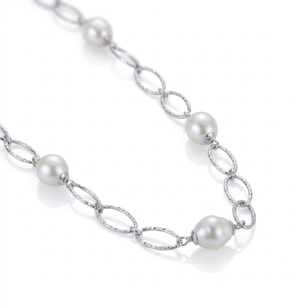 Freshwater Cultured Pearl Station Necklace