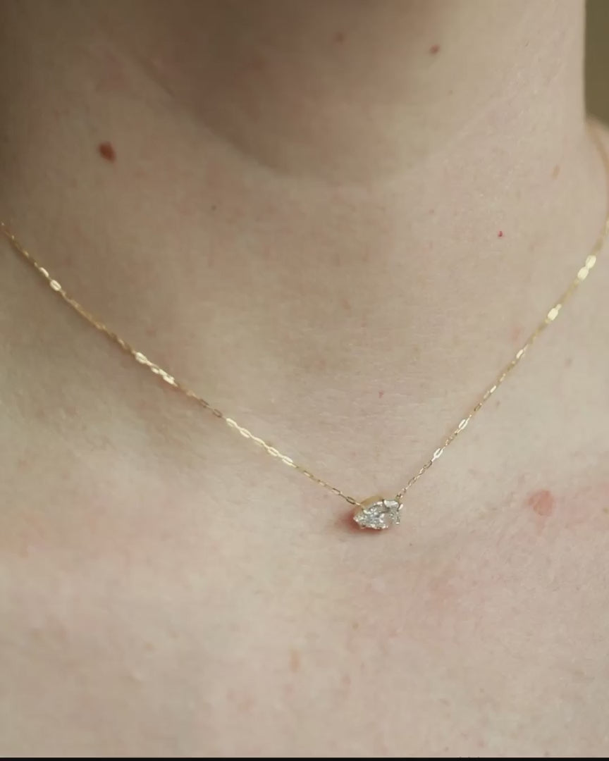 Pear Diamond Pendant