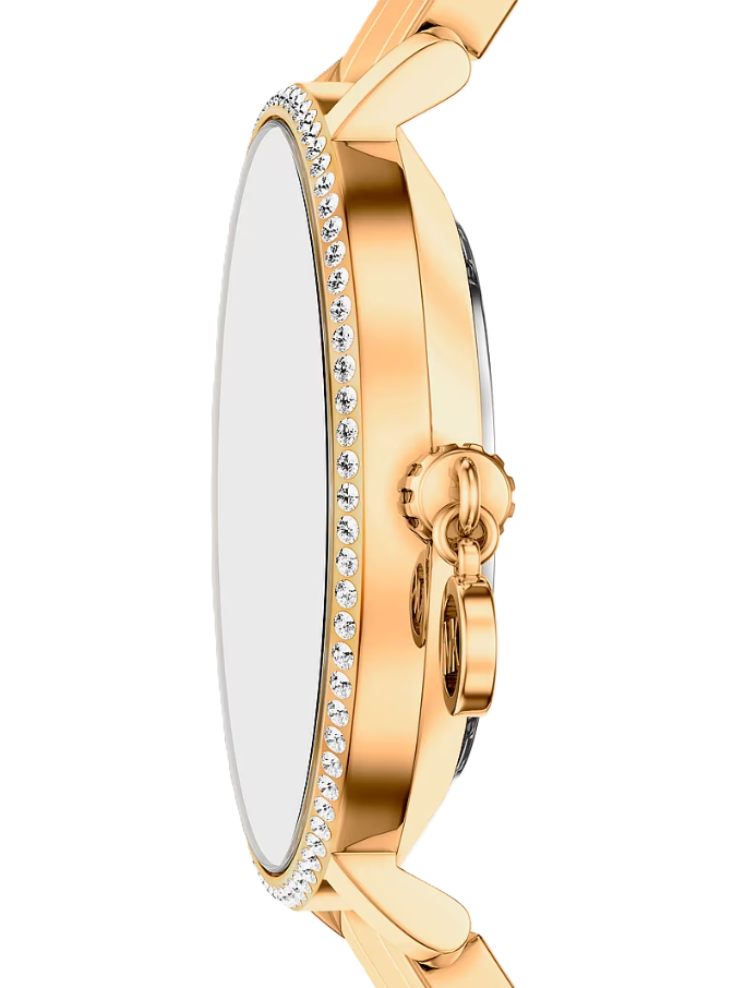 Mini Pyper Pavé Watch | Michael Kors | Gold-Tone Stainless Steel | 32mm Case | Crystal Accent Dial & Bezel - Brownee Jewelers