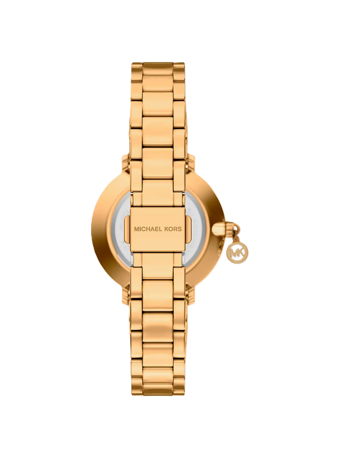 Mini Pyper Pavé Watch | Michael Kors | Gold-Tone Stainless Steel | 32mm Case | Crystal Accent Dial & Bezel - Brownee Jewelers