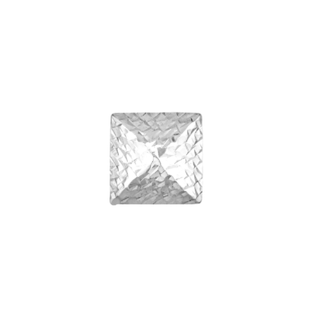Diamond-Cut Pyramid Stud Earrings in Sterling Silver