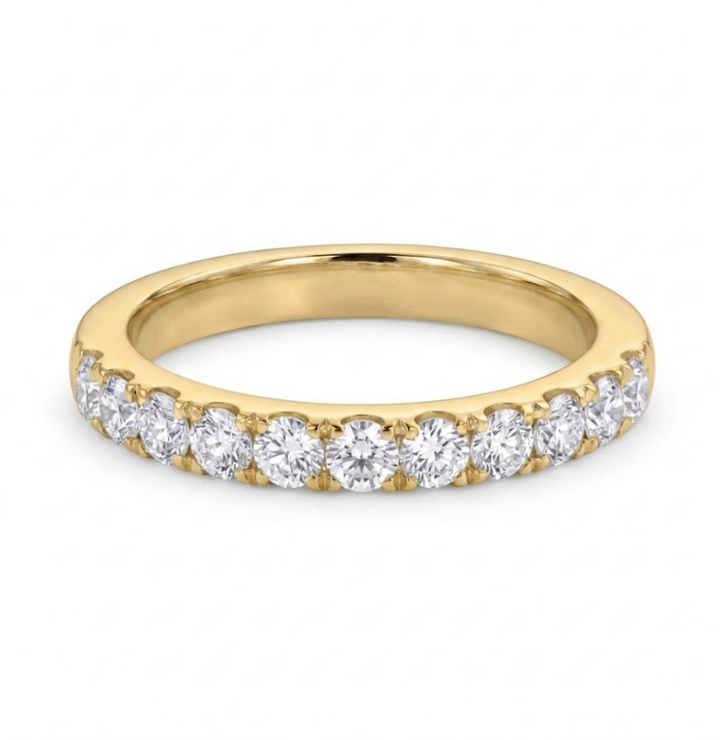 Round Diamond Pavé Wedding Band | 14K Yellow Gold | 1.00 CTW | R6251-100YD - Brownee Jewelers