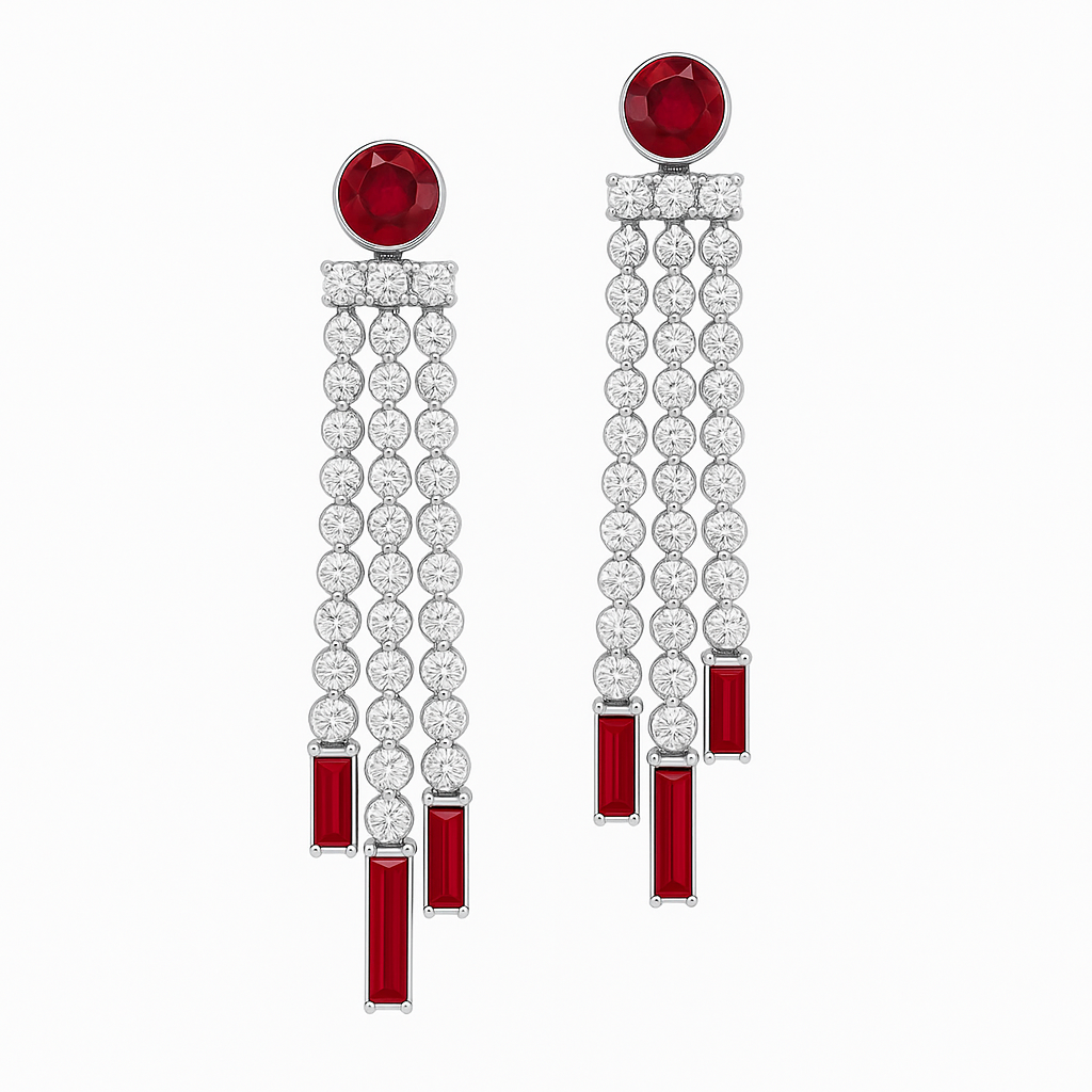 Waterfall Earrings Lab Grown