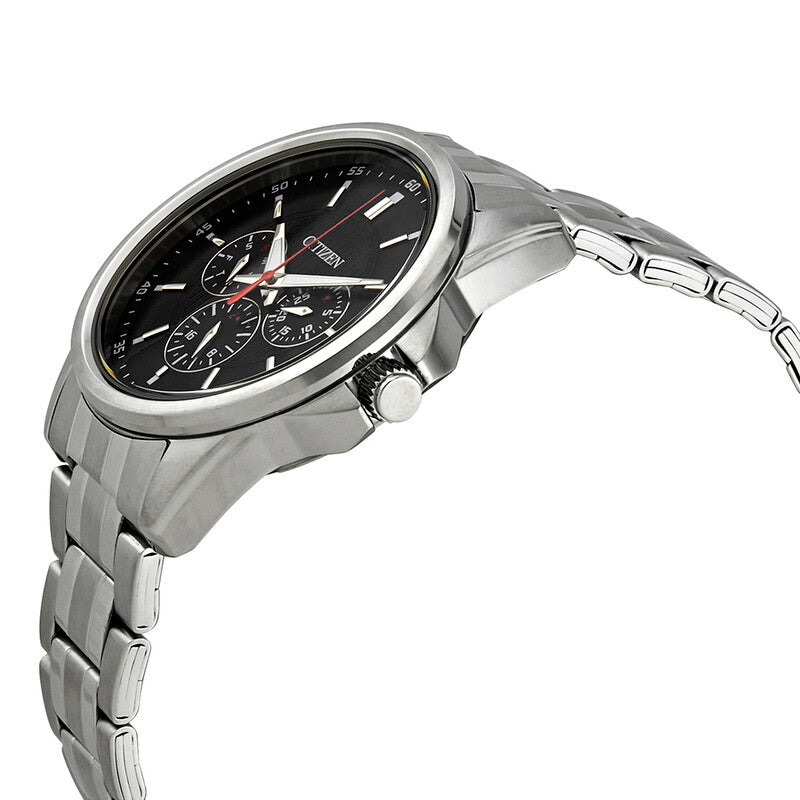 Citizen Black Dial Stainless Steel Chronograph Watch