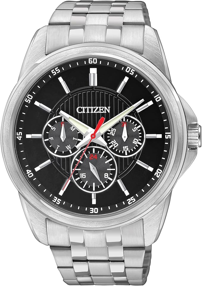 Citizen Black Dial Stainless Steel Chronograph Watch