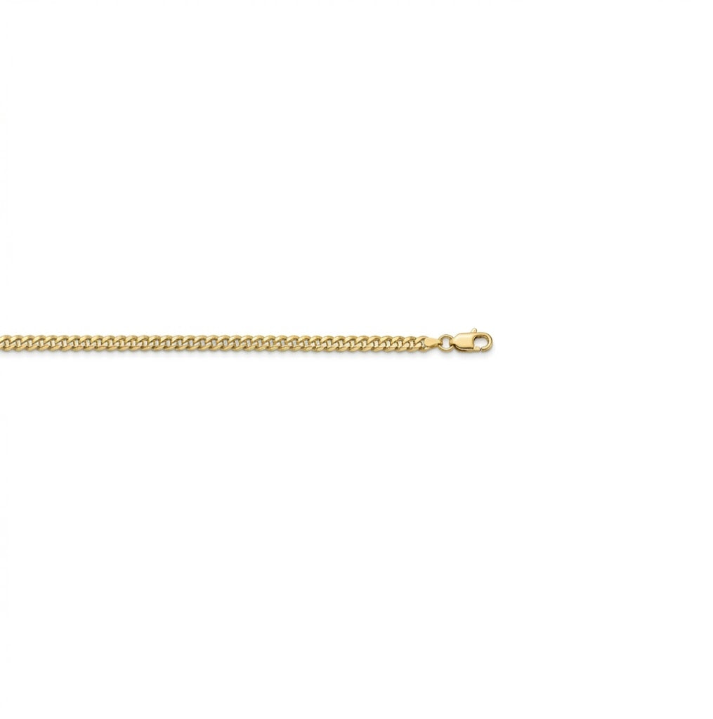 1.5mm Solid Curb Link Necklace | 10K Yellow Gold | 20 Inch | 371-040-20 - Brownee Jewelers