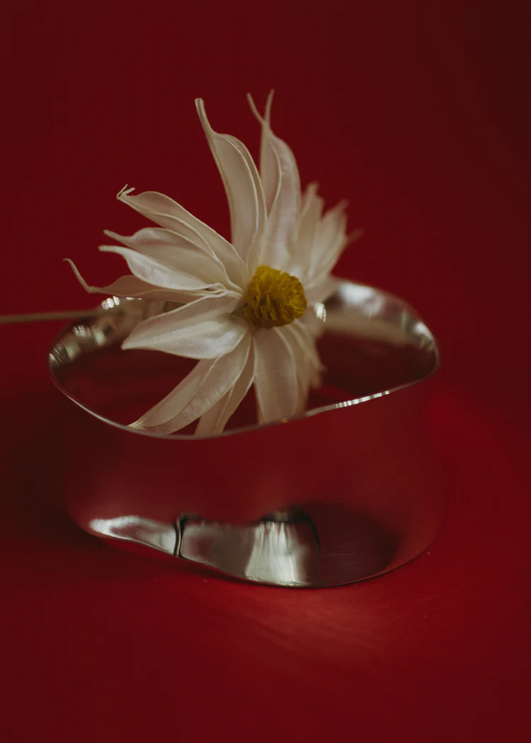 RIPPLE BANGLE, SILVER