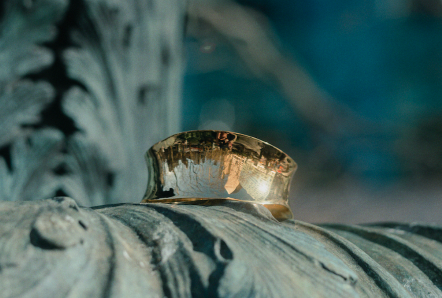 RIPPLE BANGLE, SILVER