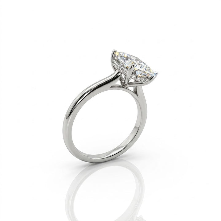 CUSHION LAB-GROWN DIAMOND SOLITAIRE ENGAGEMENT RING | 2.68CT CENTER | PLATINUM | GIA7432414834 - Brownee Jewelers