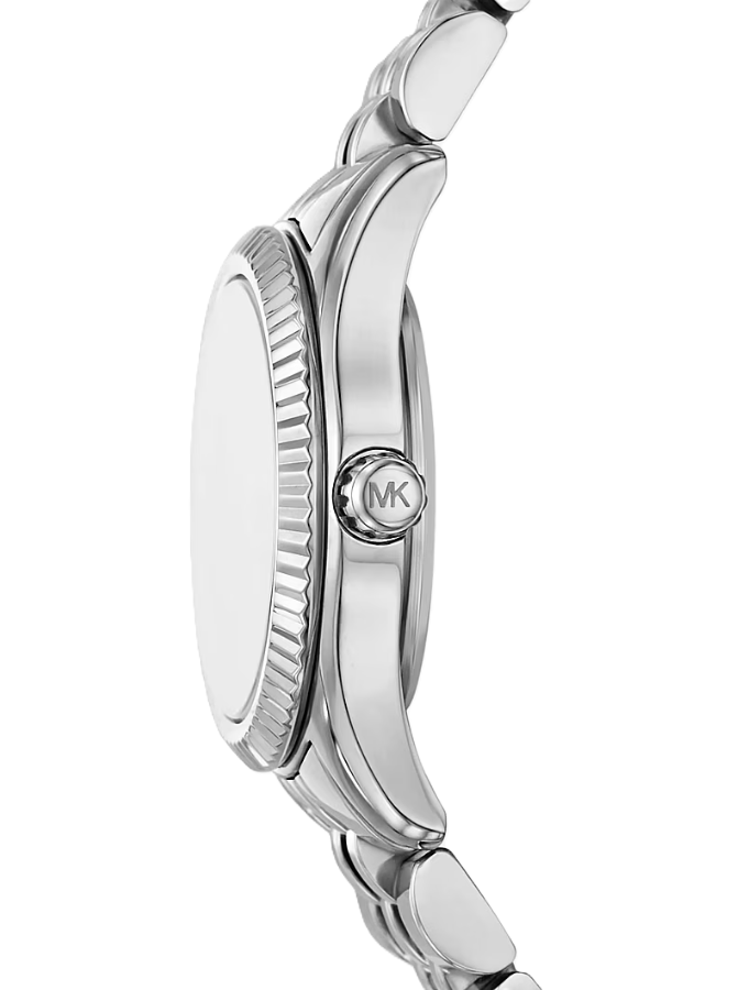 Petite Lexington Pavé Silver-Tone Watch | Stainless Steel | 26mm Case | Crystal Dial - Brownee Jewelers