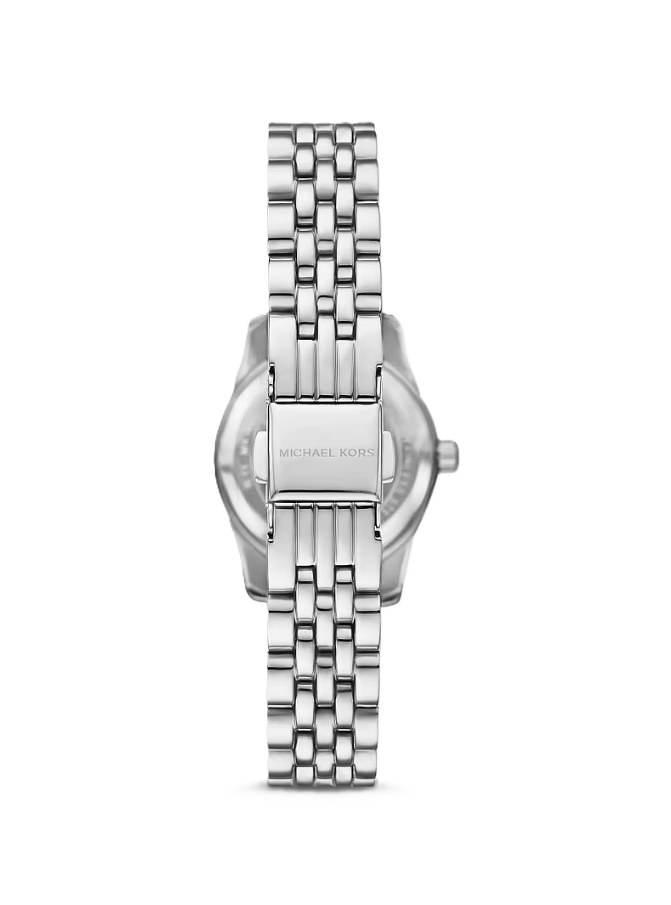 Petite Lexington Pavé Silver-Tone Watch | Stainless Steel | 26mm Case | Crystal Dial - Brownee Jewelers