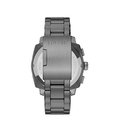 Machine Chronograph Watch | Fossil | Smoke Stainless Steel | Gray Dial | 22mm Bracelet - Brownee Jewelers