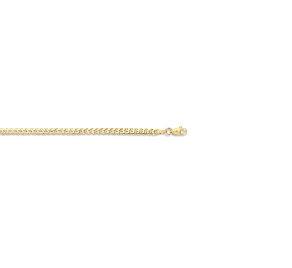1.5mm Solid Curb Link Necklace | 10K Yellow Gold | 20 Inch | 371-040-20 - Brownee Jewelers