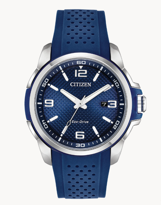 Take action and show your inner drive with the sporty styling of the CITIZEN AR, powered by light with Eco-Drive technology