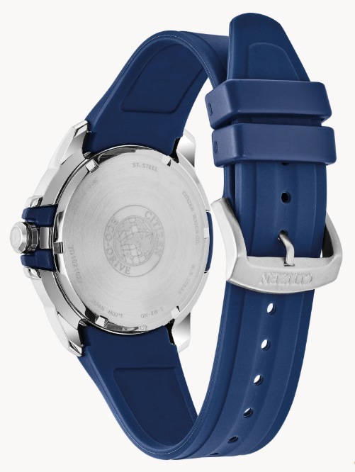 Take action and show your inner drive with the sporty styling of the CITIZEN AR, powered by light with Eco-Drive technology