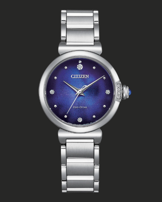 Inspired by the beautiful oceans that unite the world, the watches of Citizen's UNITE with BLUE series join the colors of the seven seas on one 100% recycled polycarbonate dial.