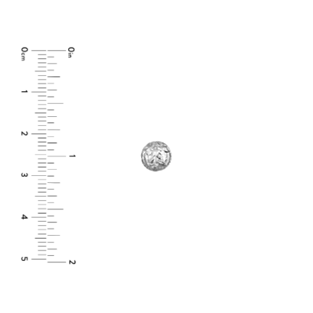 7 Millimeter Round Diamond-Cut Stud Earrings in Rhodium-Plated Sterling Silver