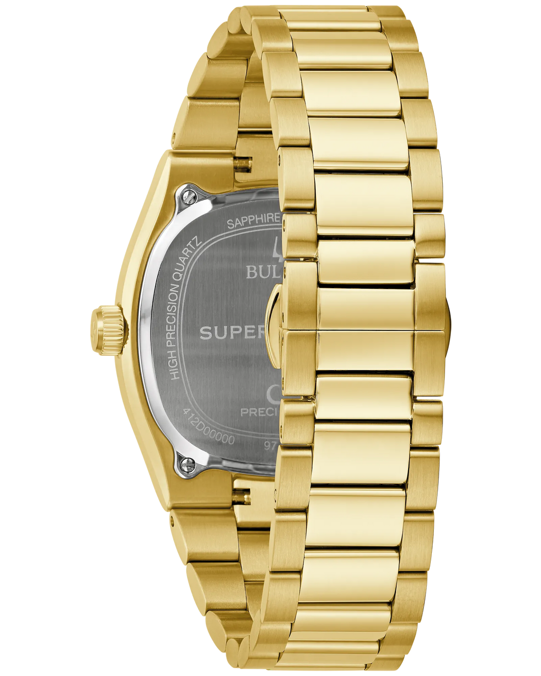 Bulova Super Seville Gold-Tone Stainless Steel HPQ Precisionist Watch with Silver Dial