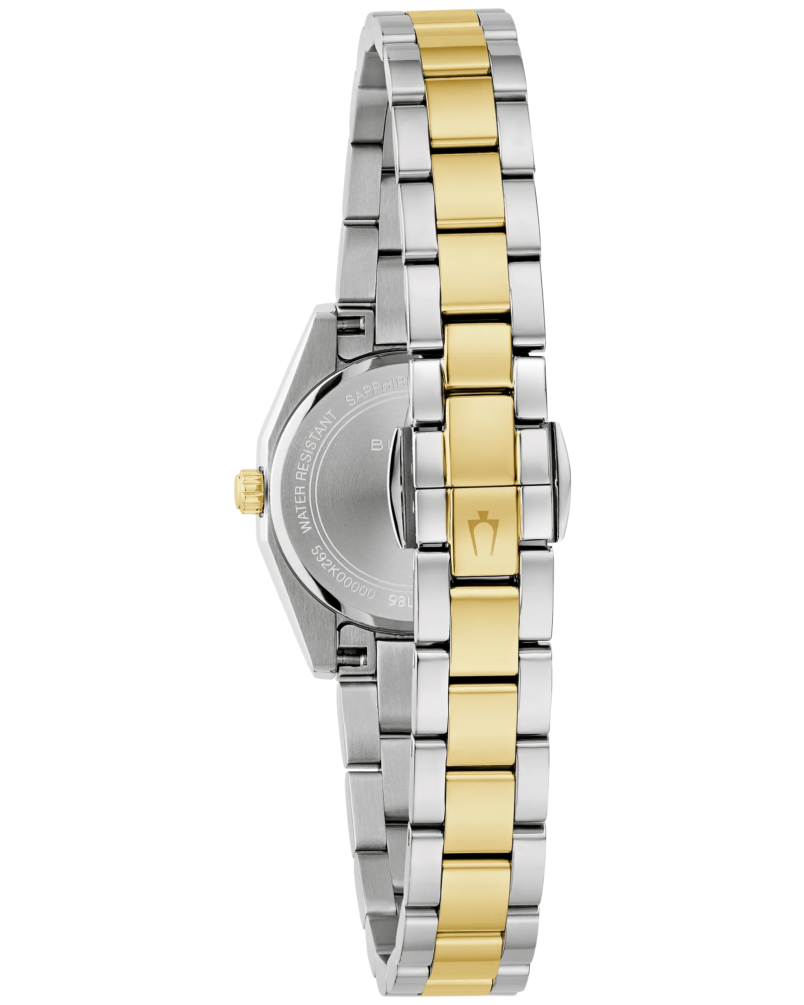 Women's Two-Tone Stainless Steel Watch with a Silver Dial and Gold-Tone Accents