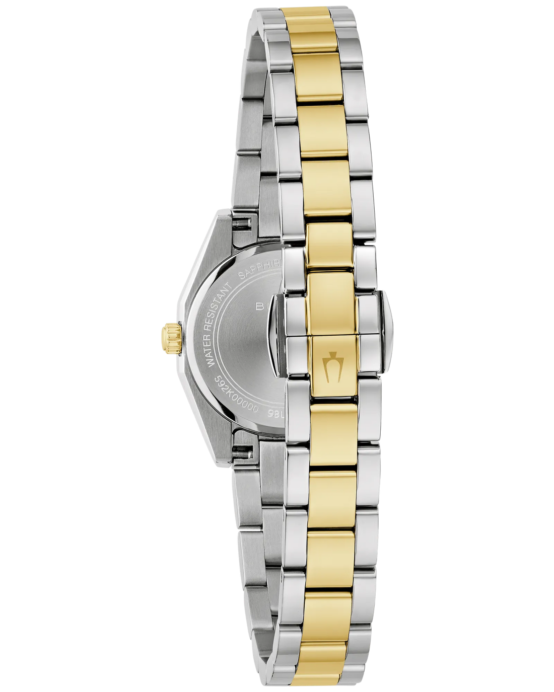 Women's Two-Tone Stainless Steel Watch with a Silver Dial and Gold-Tone Accents
