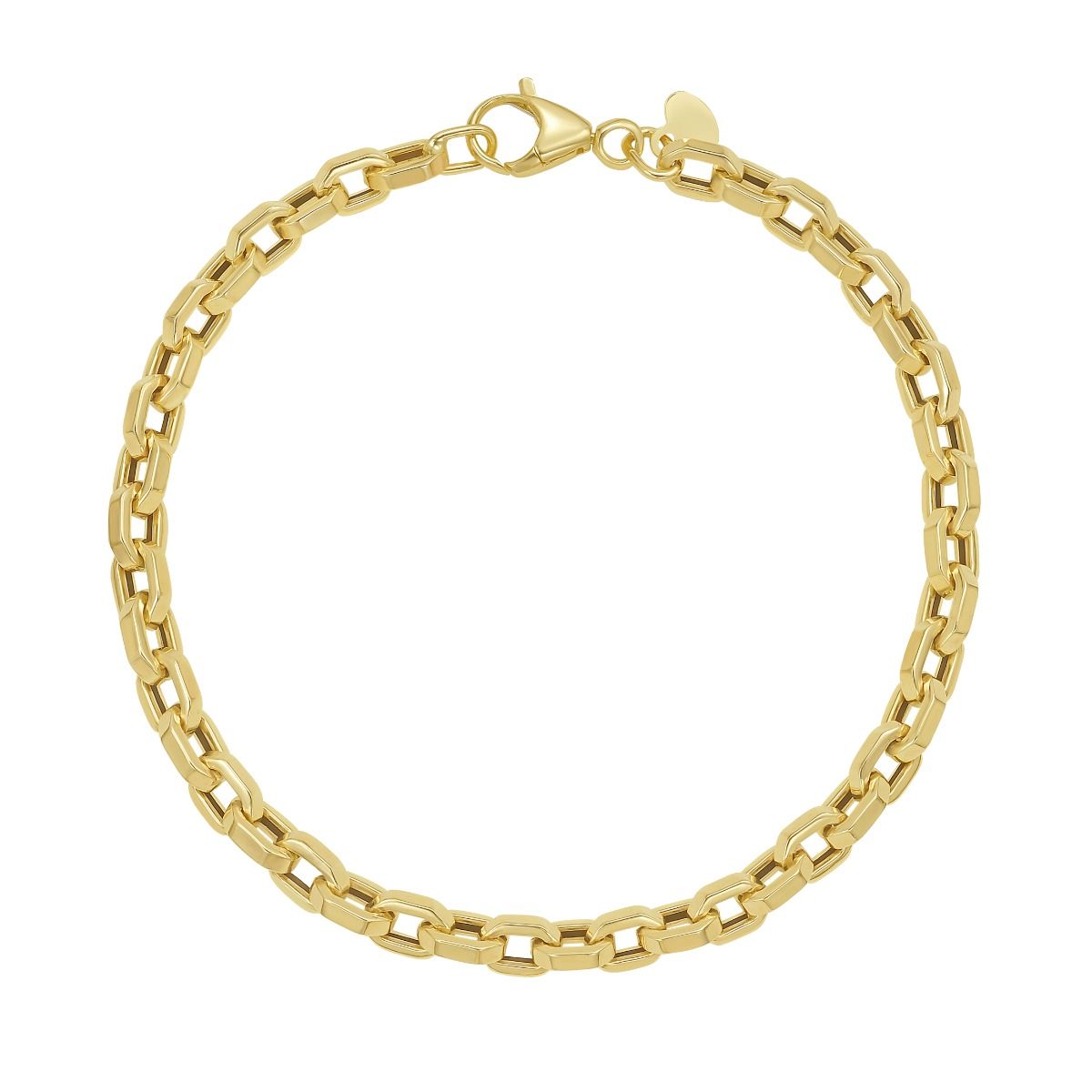 7.5 Inch Oval Link Bracelet in 14K Yellow Gold