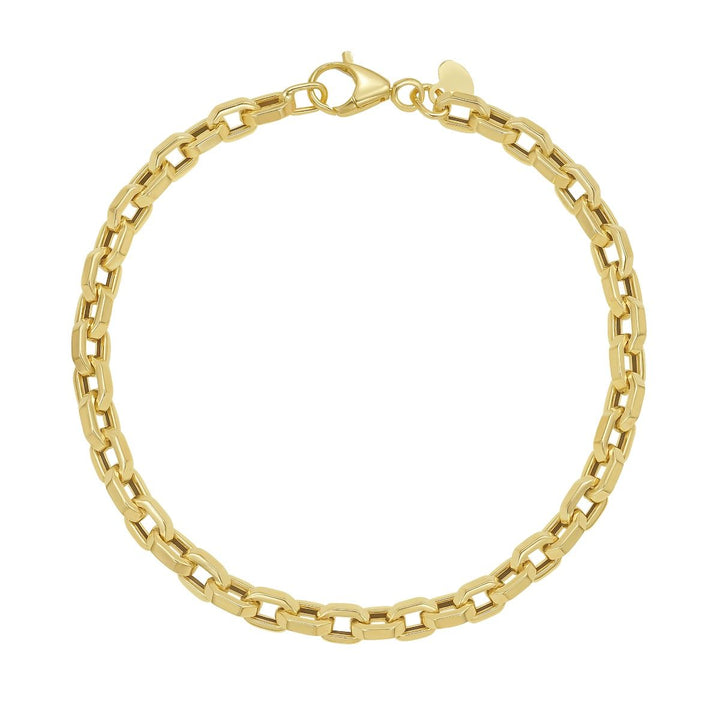 Oval Link Bracelet | 14K Yellow Gold | 7.5 Inches | C19562-0750 - Brownee Jewelers
