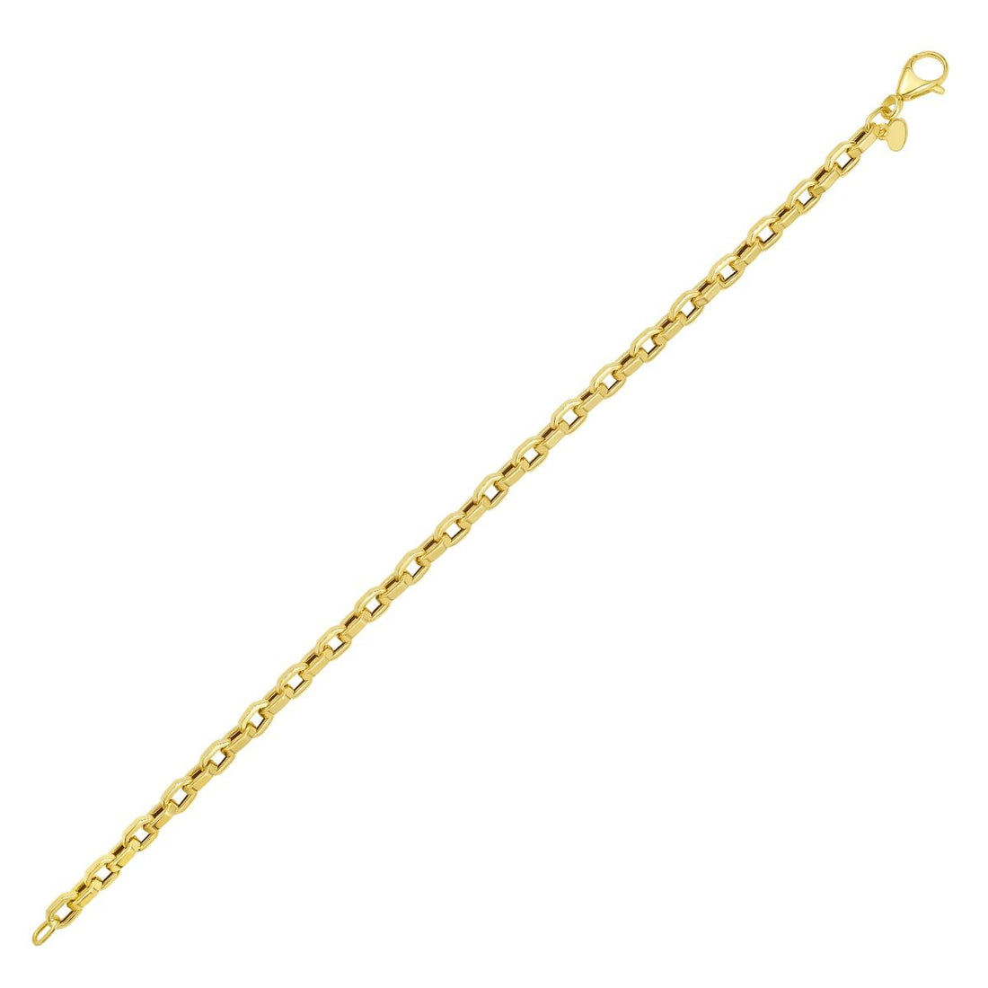 7.5 Inch Oval Link Bracelet in 14K Yellow Gold