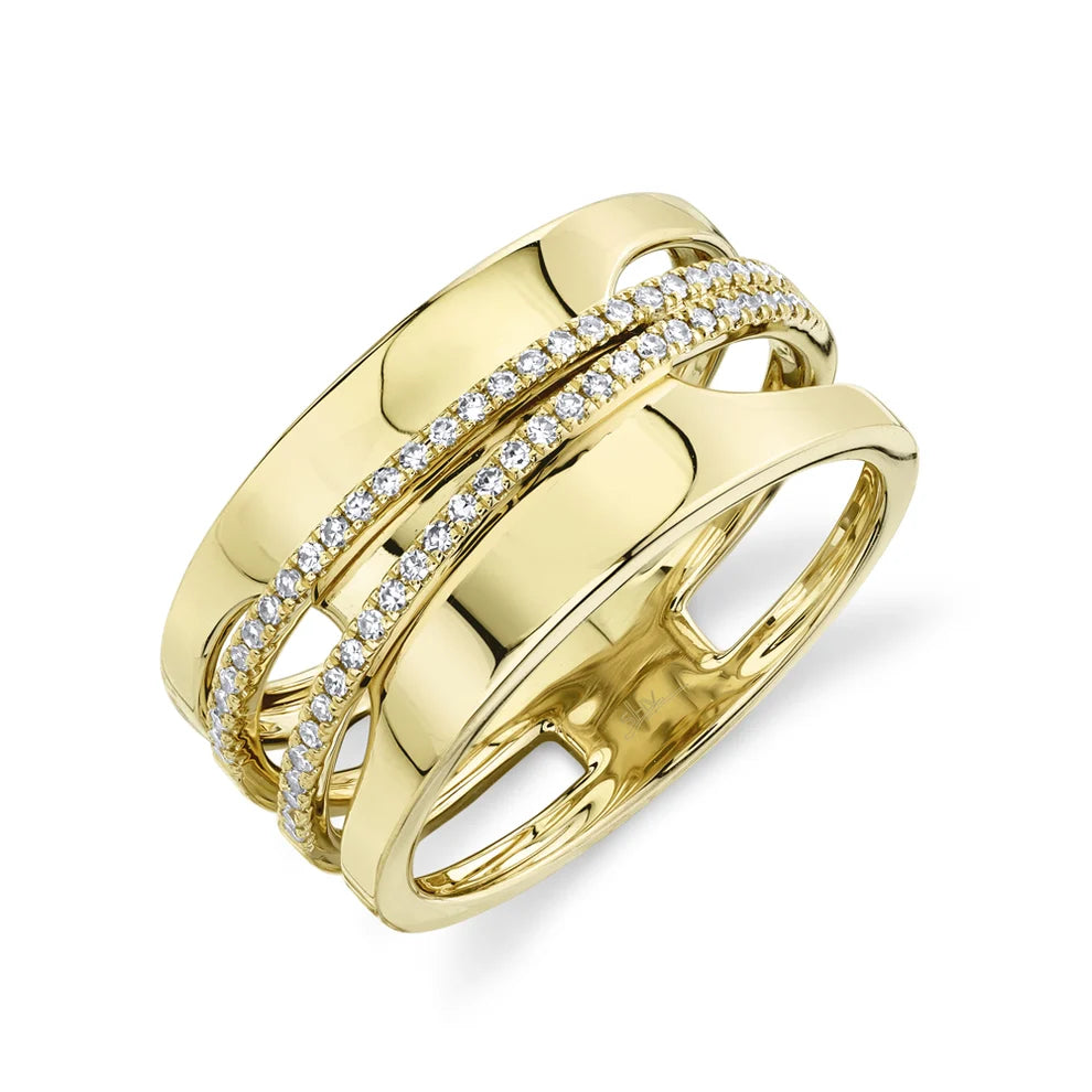 .17 TOTAL CARAT WEIGHT DIAMOND LADIES RING IN 14K YELLOW GOLD 