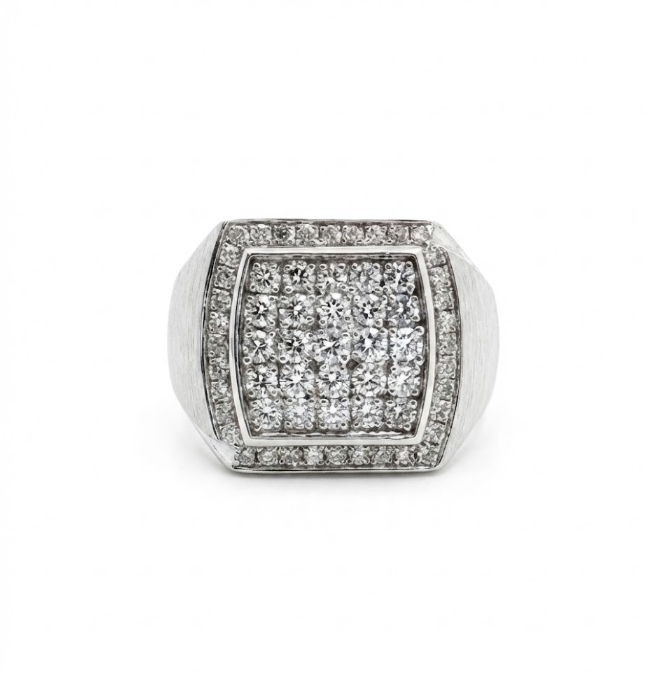 Diamond Cluster Ring