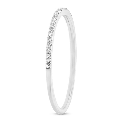 0.10 TOTAL CARAT WEIGHT DIAMOND STACKABLE BAND IN 14K WHITE GOLD