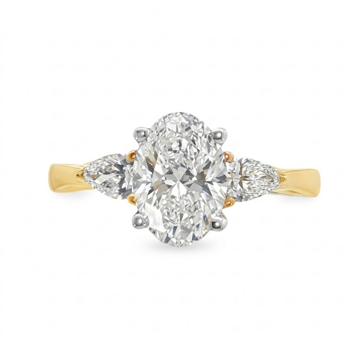 Oval Lab-Grown Diamond Engagement Ring