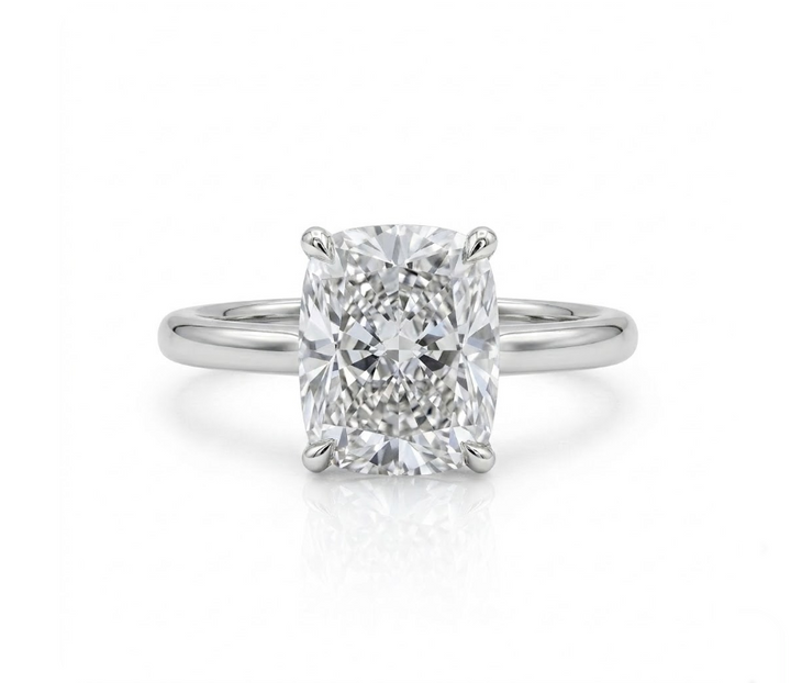 2.68 ct Cushion Lab-Grown Diamond Engagement Ring