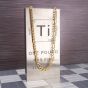 4.7mm 18Kt Gold IP Titanium Figaro Chain Necklace