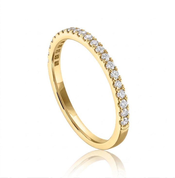 Diamond Pavé Wedding Band | 14K Yellow Gold | .20 CTW Diamonds | R6251-020YD - Brownee Jewelers
