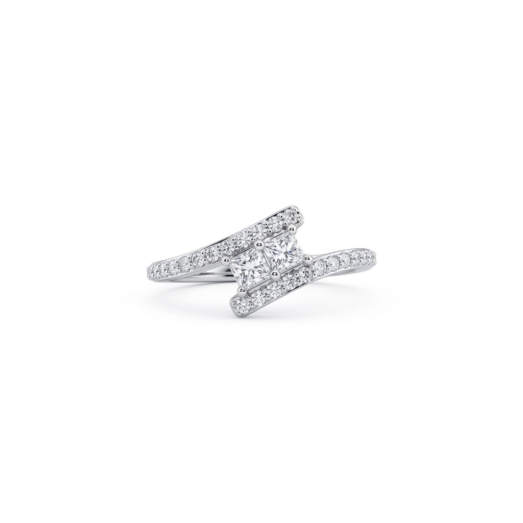 Princess Cut Diamond Engagement Ring | 14K White Gold | Approx. 0.50 CT | 27409L - Brownee Jewelers