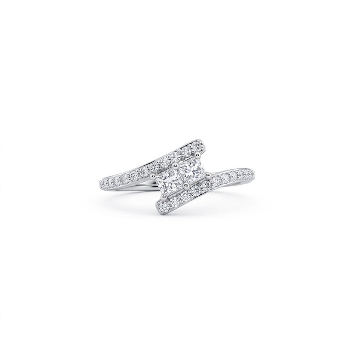 Princess Cut Diamond Engagement Ring | 14K White Gold | Approx. 0.50 CT | 27409L - Brownee Jewelers