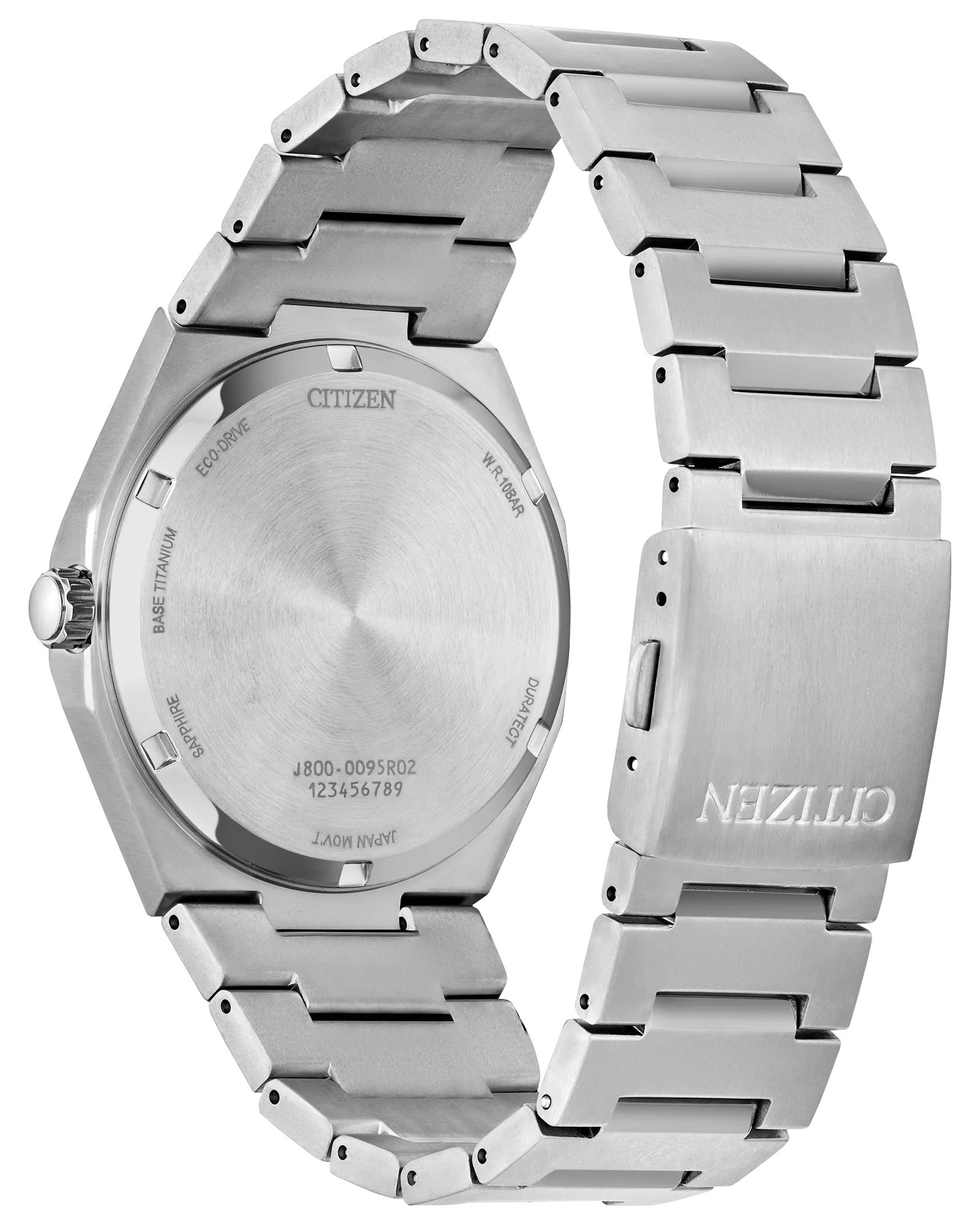 Zenshin Three-Hand | Citizen Eco-Drive Watch | Titanium | White Dial Day-Date | Integrated Bracelet WR100 - Brownee Jewelers